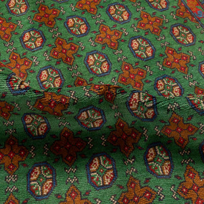שטיח אפגני בוכרה 00 ירוק 197*148 | Bokhara Rug