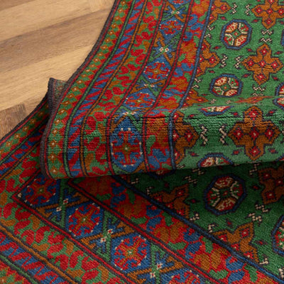 שטיח אפגני בוכרה 00 ירוק 197*148 | Bokhara Rug