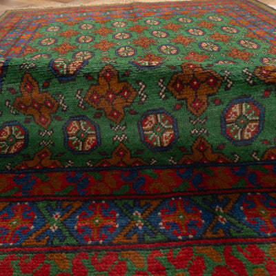 שטיח אפגני בוכרה 00 ירוק 197*148 | Bokhara Rug