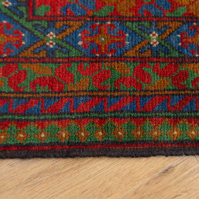 שטיח אפגני בוכרה 00 ירוק 197*148 | Bokhara Rug