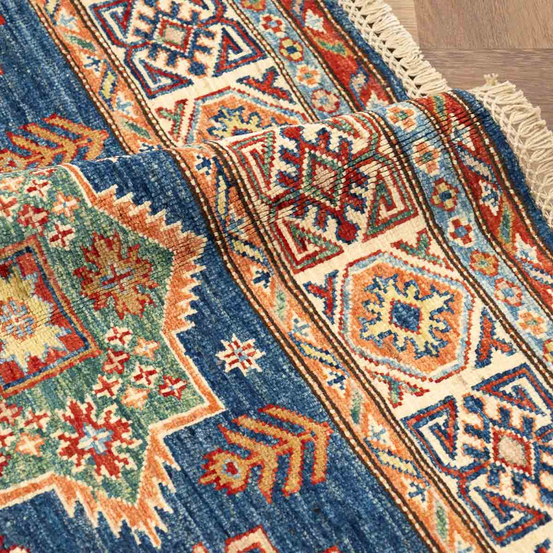 שטיח סופר קזאק 00 כחול 198*150 | Super Kazak