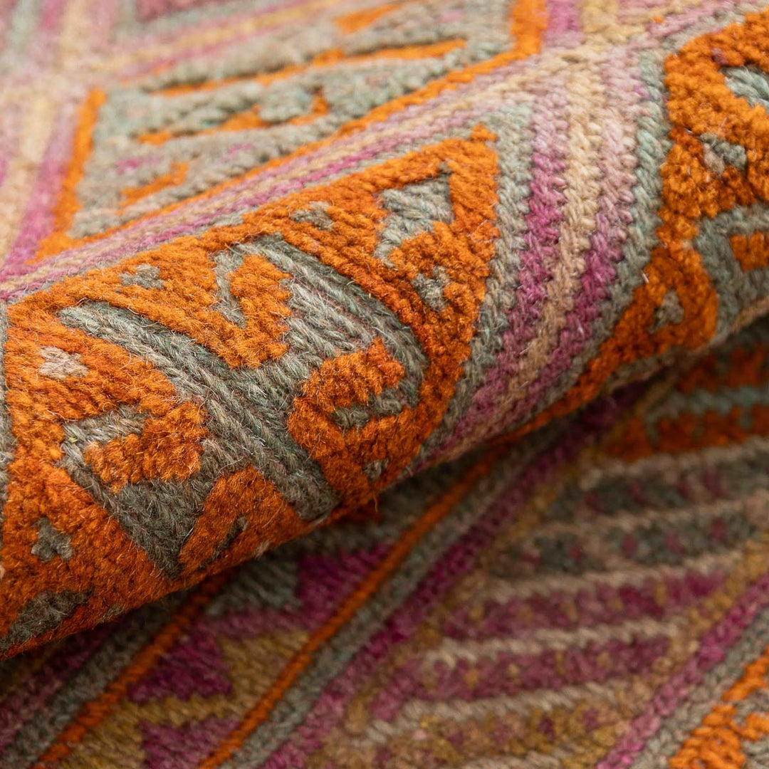 שטיח אוזבקי 00 אדום/כתום 190*150 | Uzbek