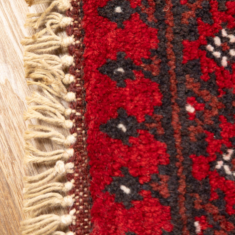 שטיח אפגני בוכרה 00 אדום 244*166 | Bokhara Rug