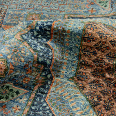 שטיח ממלוק 00 טורקיז 245*174 | Mamluk