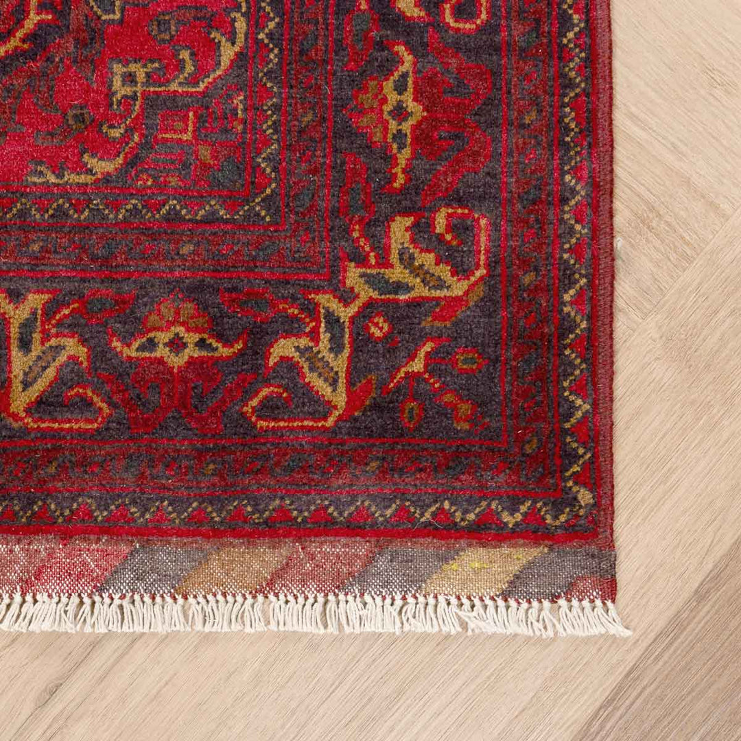 שטיח אפגני חלממדי  00 אדום 150*100