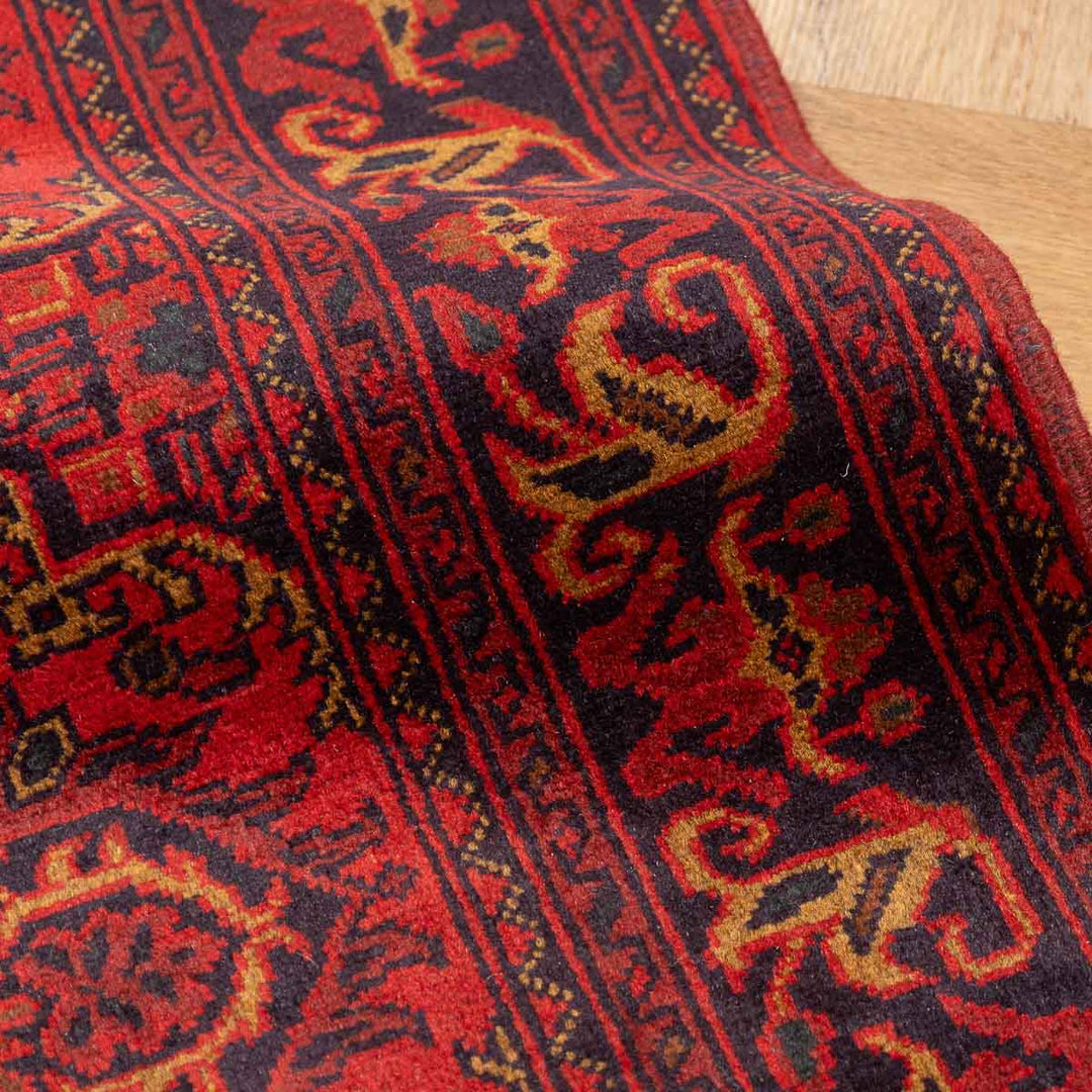 שטיח אפגני חלממדי  00 אדום 150*100