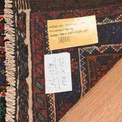 שטיח בלוץ' פרסי 00 אדום 196*122 | Baluch