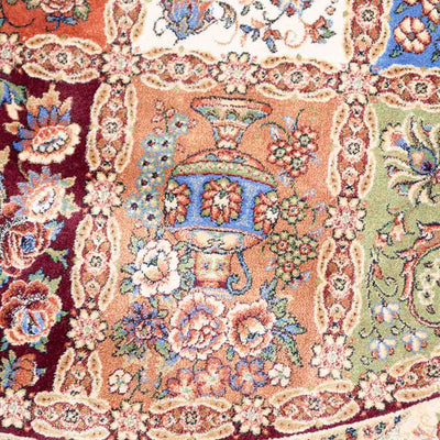 שטיח קום משי ירוק 14 צבעוני | QOM