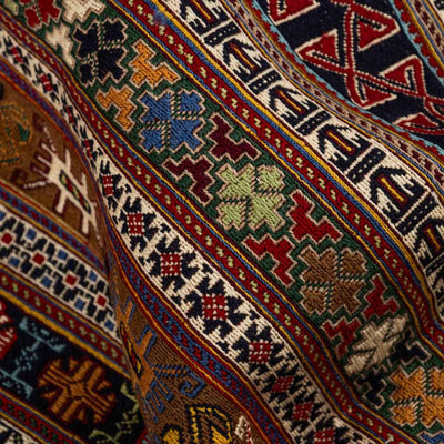שטיח סומק פרסי 00 צבעוני 204*141 | Persian Sumak