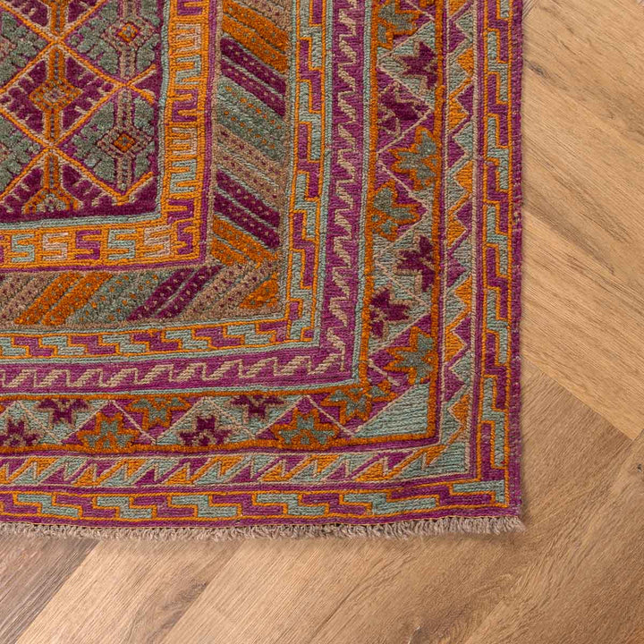 שטיח אוזבקי 00 אדום/כתום 200*150