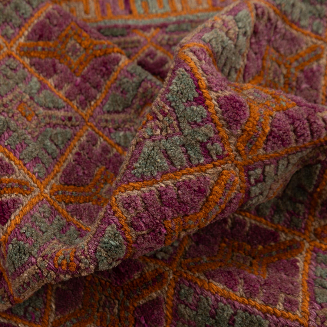 שטיח אוזבקי 00 אדום/כתום 200*150