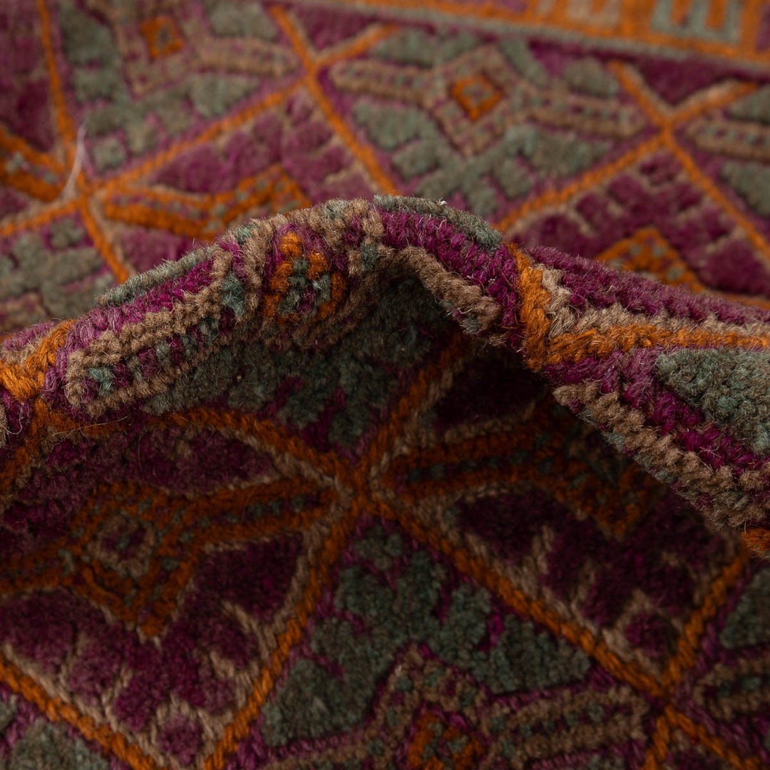 שטיח אוזבקי 00 אדום/כתום 200*150