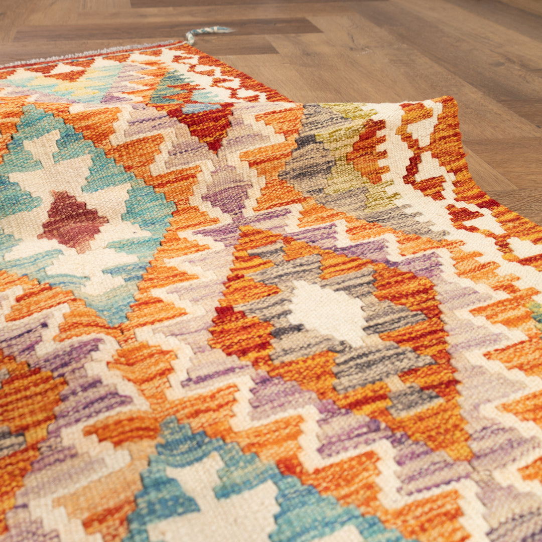 שטיח קילים אפגני 00 צבעוני 125*82