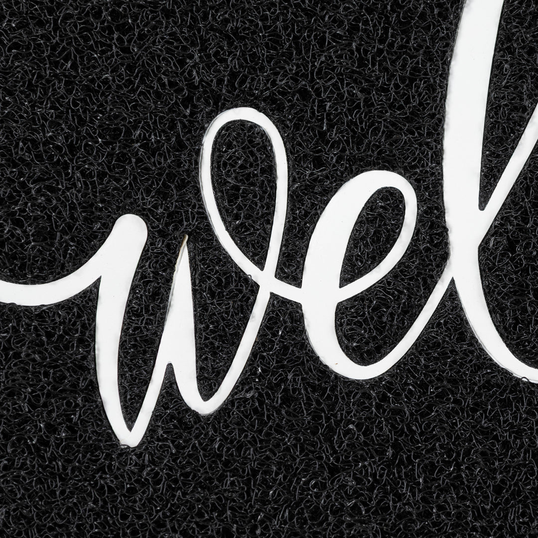 שטיח לכניסה WELCOME 01 שחור