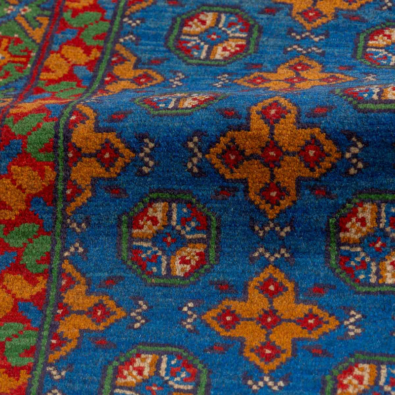 שטיח אפגני בוכרה 00 כחול 198*152 | Bokhara Rug