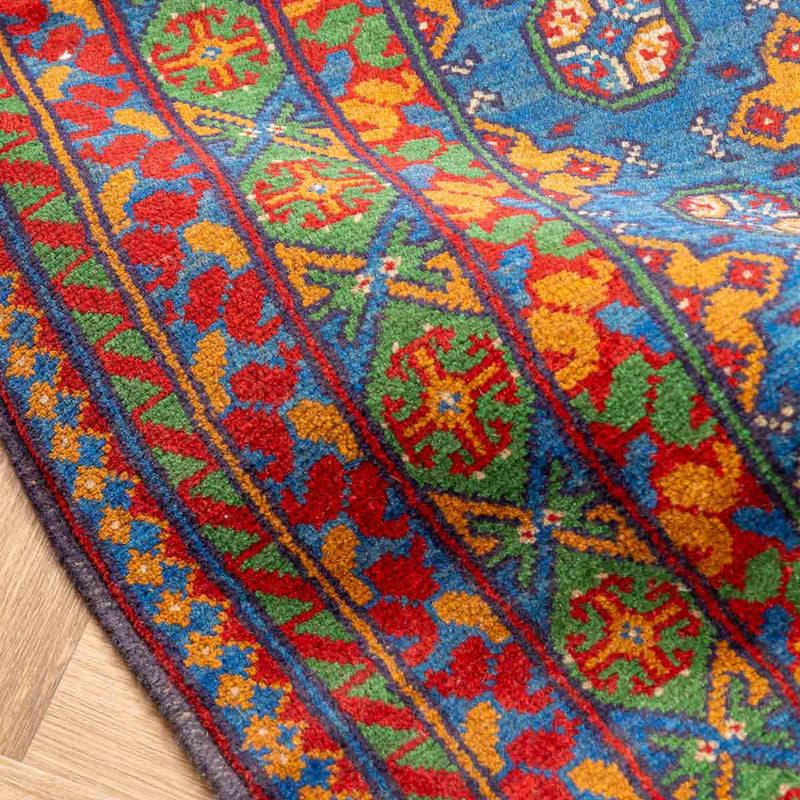 שטיח אפגני בוכרה 00 כחול 198*152 | Bokhara Rug