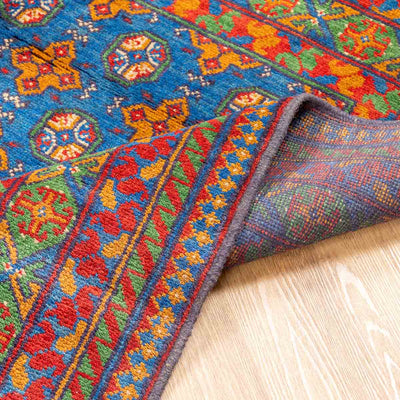 שטיח אפגני בוכרה 00 כחול 198*152 | Bokhara Rug