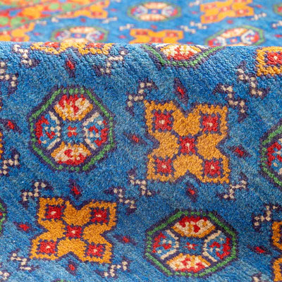 שטיח אפגני בוכרה 00 כחול 198*152 | Bokhara Rug