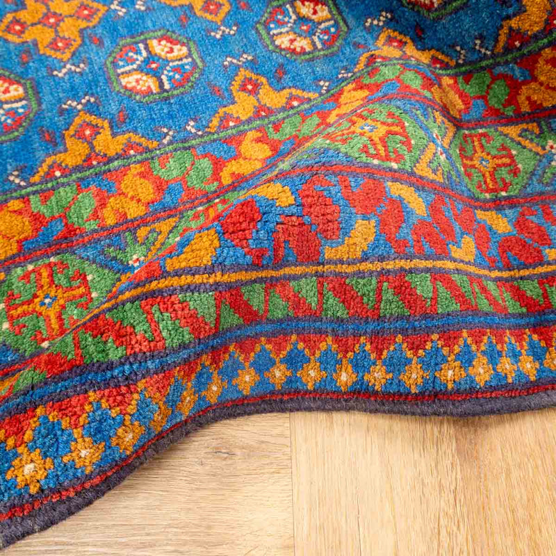 שטיח אפגני בוכרה 00 כחול 198*152 | Bokhara Rug