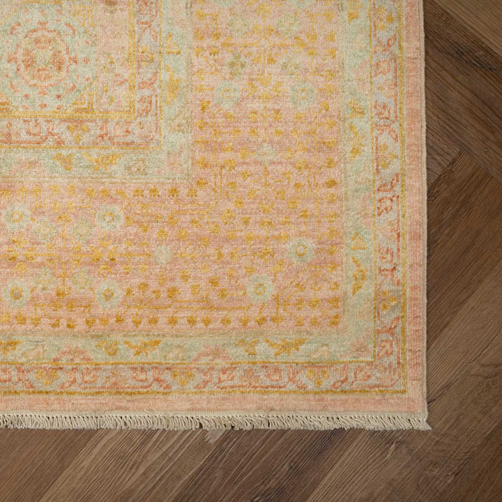 שטיח ממלוק 00 בז'\ורוד עתיק 299*205 | Mamluk