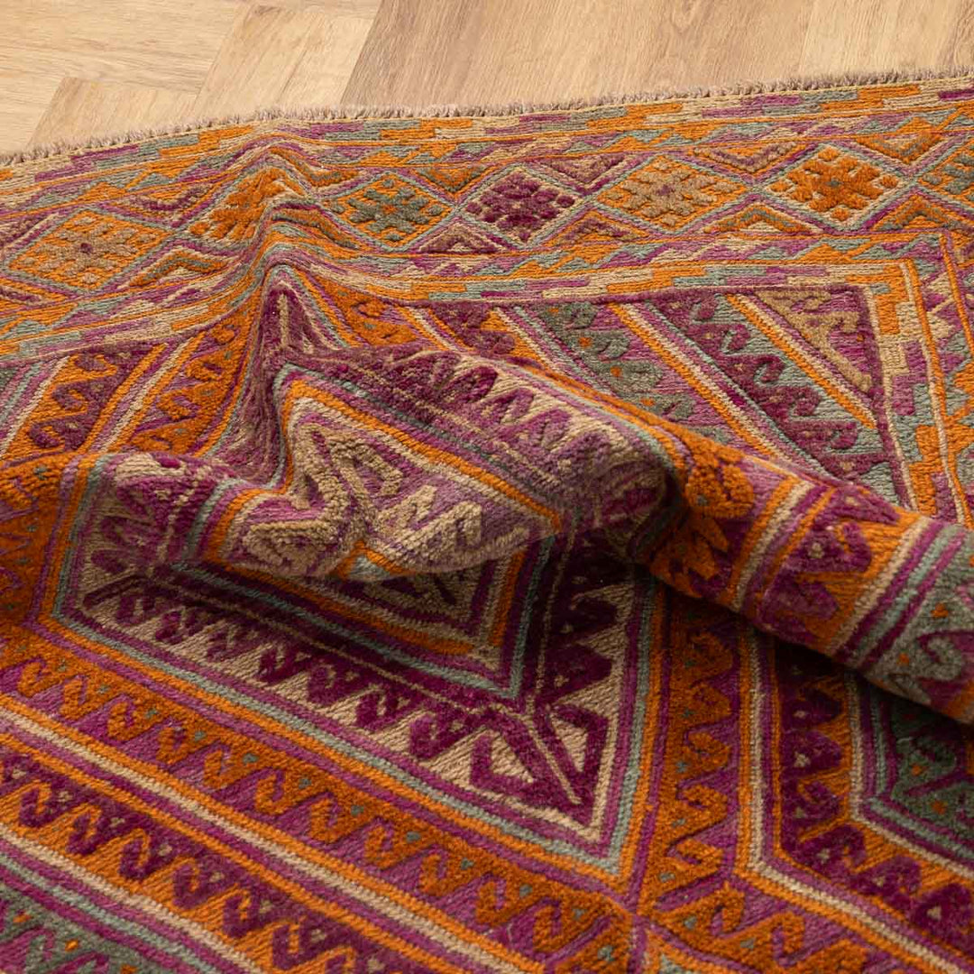 שטיח אוזבקי 00 אדום/כתום 180*150 | Uzbek