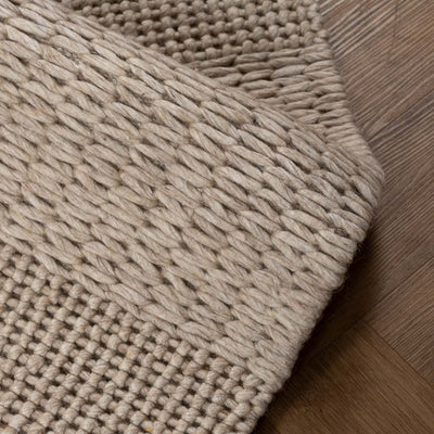 שטיח צמר צמות 01 בז' בהיר | Zemer