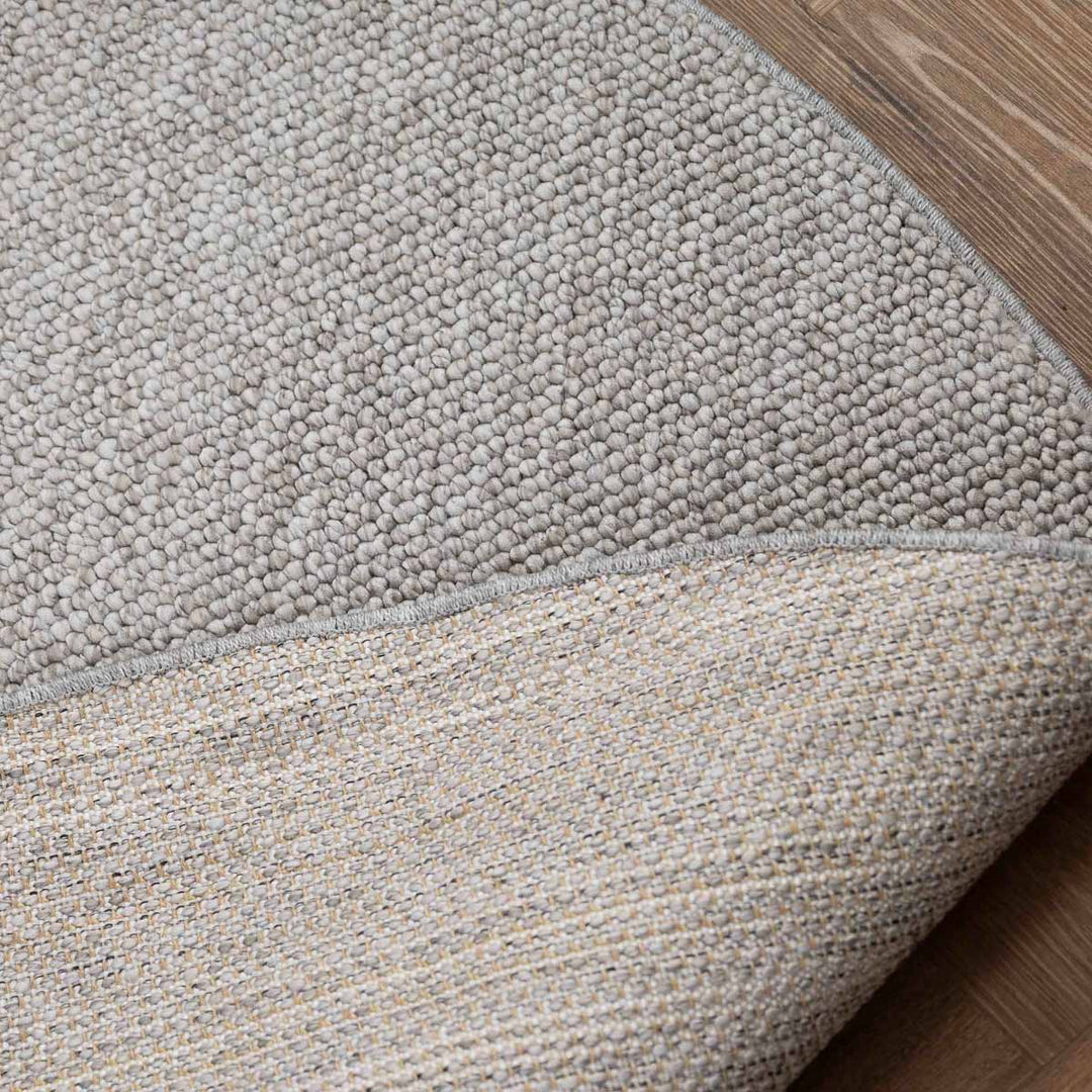 שטיח לופס 01 אפור בהיר עגול | Loops