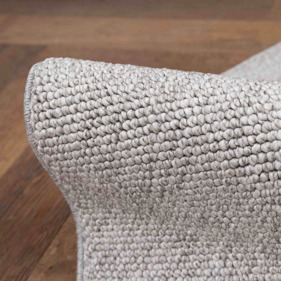 שטיח לופס 01 אפור בהיר עגול | Loops