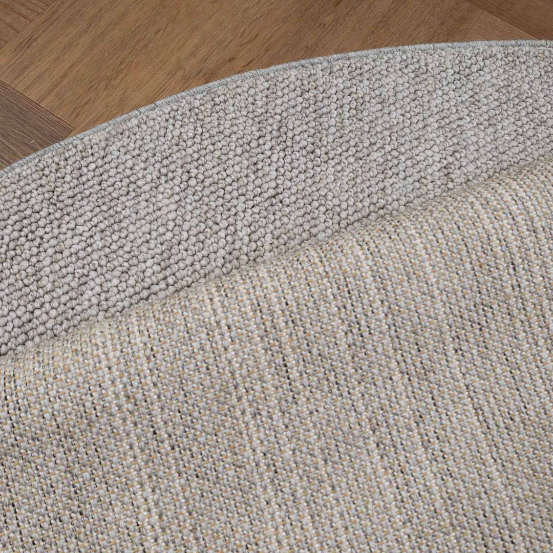 שטיח לופס 01 אפור בהיר עגול | Loops