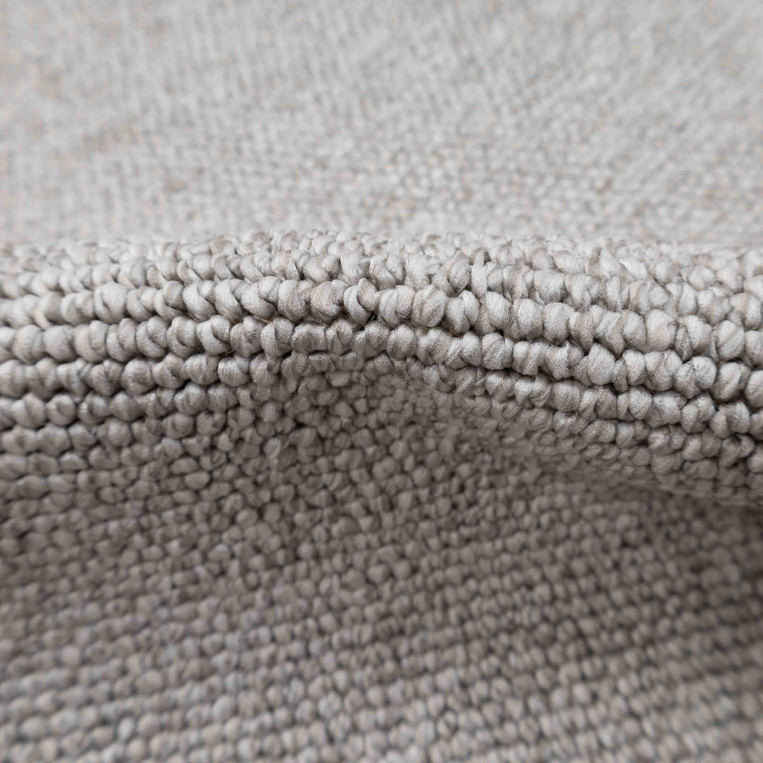 שטיח לופס 01 אפור בהיר עגול | Loops