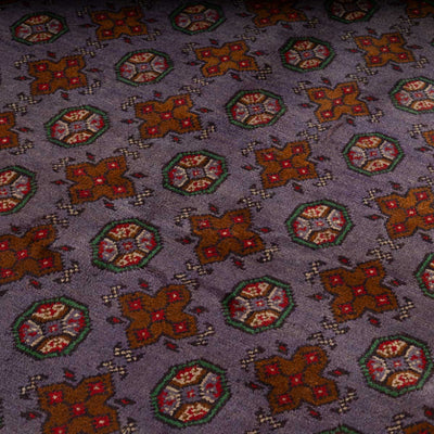 שטיח אפגני בוכרה 00 סגול 193*148 | Bokhara Rug