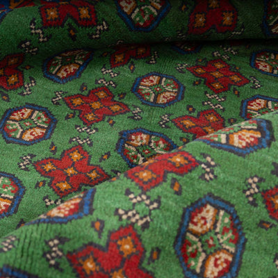 שטיח אפגני בוכרה 00 ירוק 198*154 | Bokhara Rug