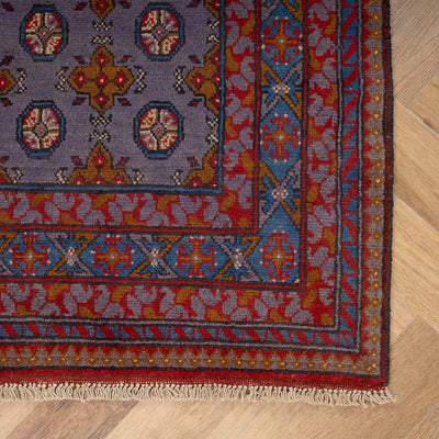 שטיח אפגני בוכרה 00 סגול 188*150 | Bokhara Rug
