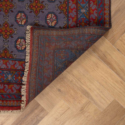שטיח אפגני בוכרה 00 סגול 188*150 | Bokhara Rug