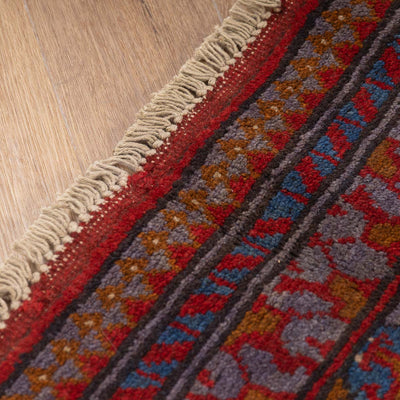 שטיח אפגני בוכרה 00 סגול 188*150 | Bokhara Rug