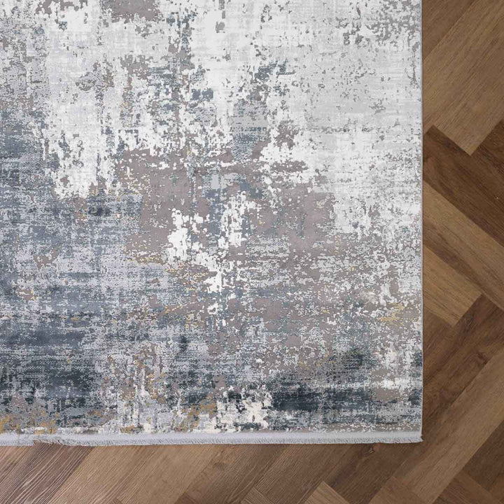 שטיח נול פרמיום 08 קרם/אפור כהה | Nool Premium