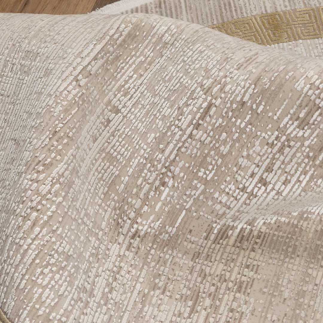 שטיח נול בוטיק 21 בז'\זהב עגול | Nool boutique
