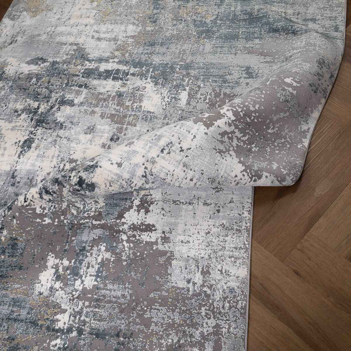 שטיח נול פרמיום 08 קרם/אפור כהה | Nool Premium