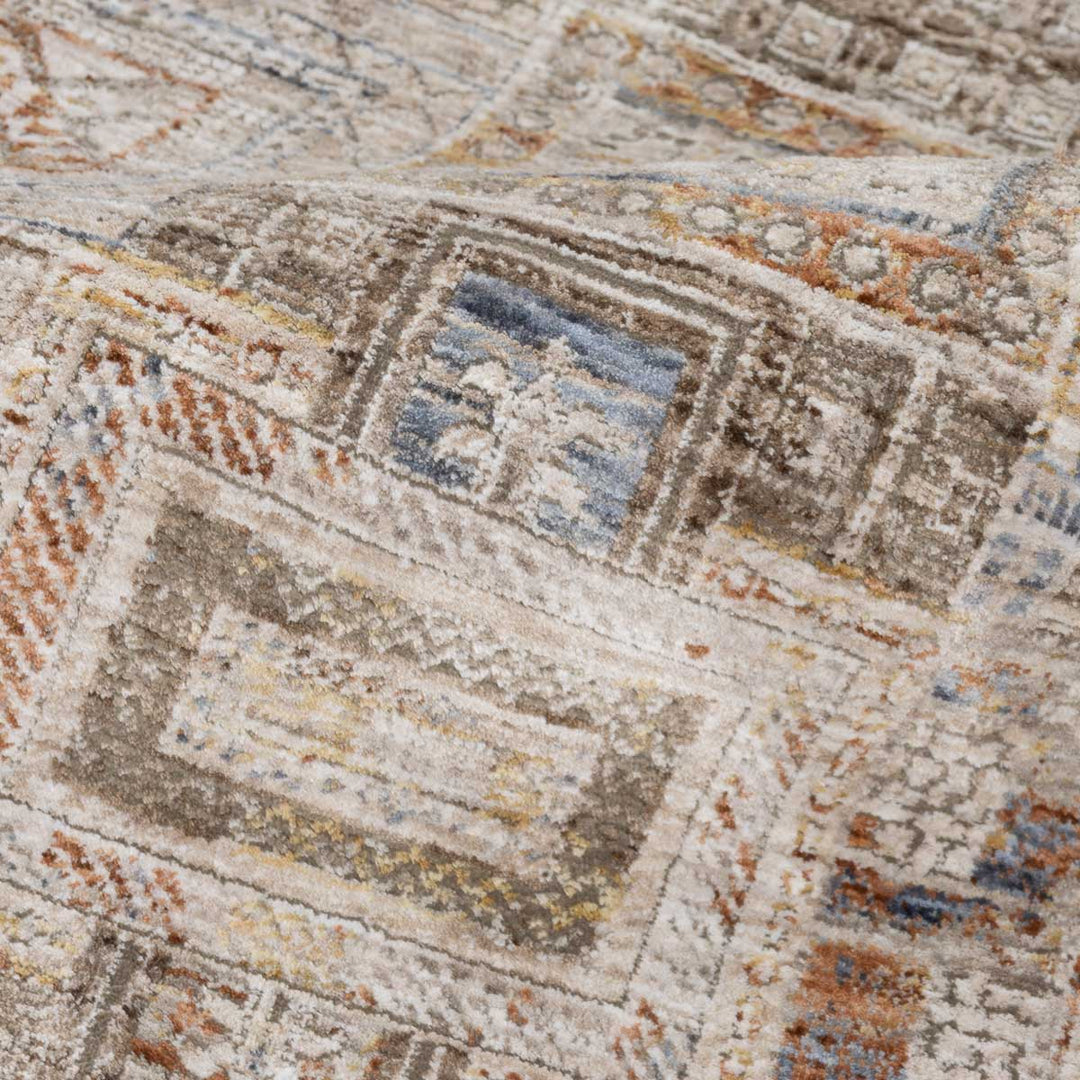 שטיח הריטאז' 08 בז'/קוניאק עגול | Heritage