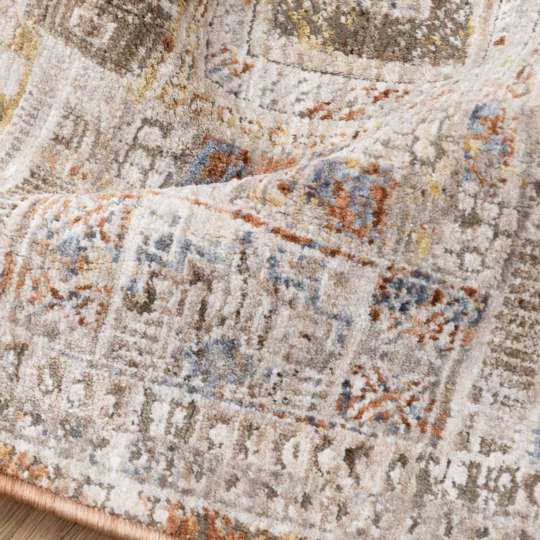 שטיח הריטאז' 08 בז'/קוניאק עגול | Heritage