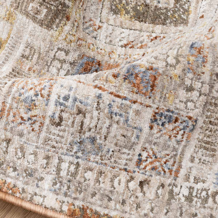 שטיח הריטאז' 08 בז'/קוניאק עגול | Heritage