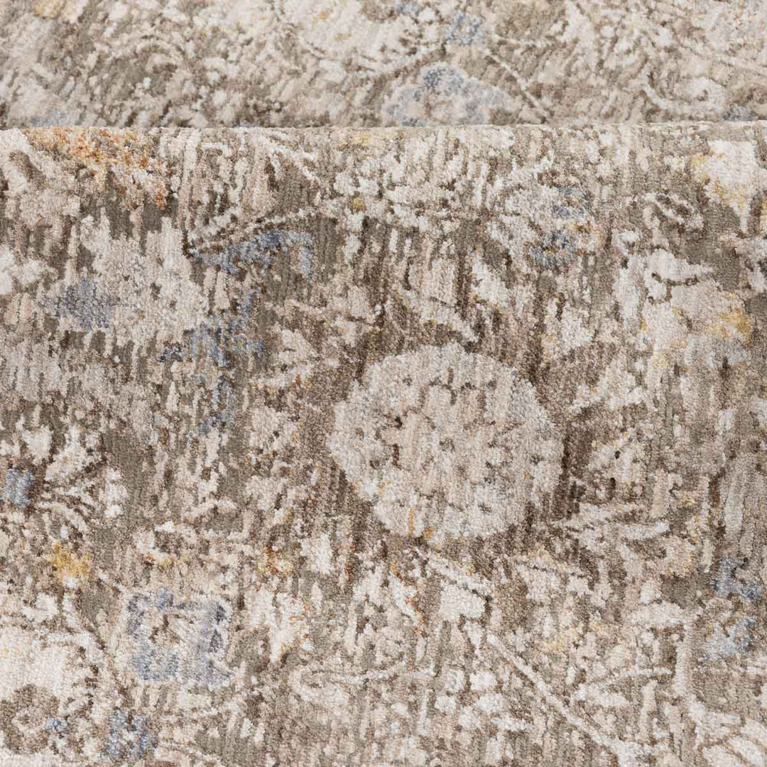 שטיח הריטאז' 09 אפור/קוניאק עגול | Heritage
