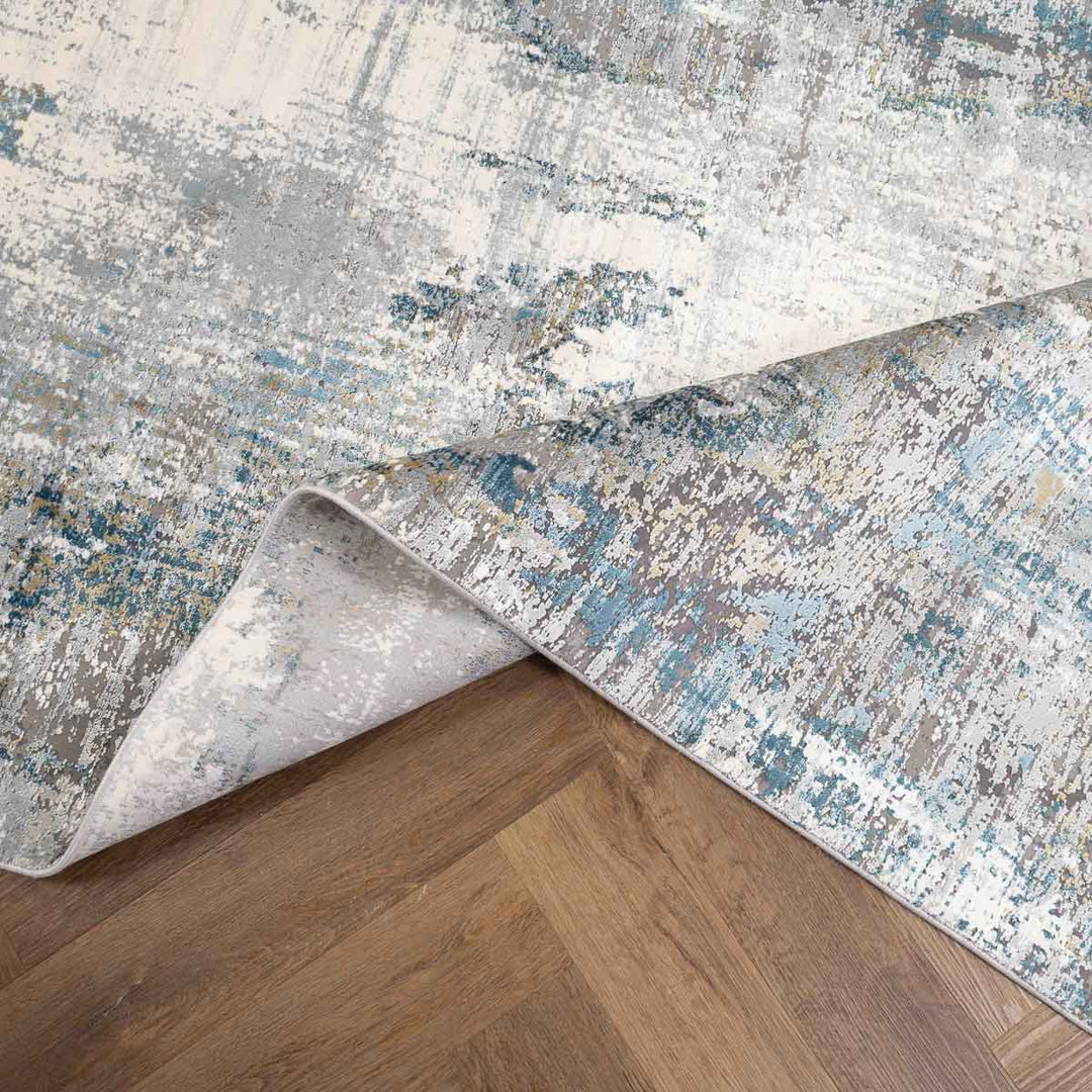 שטיח נול פרמיום 10 אפור/טורקיז | Nool Premium