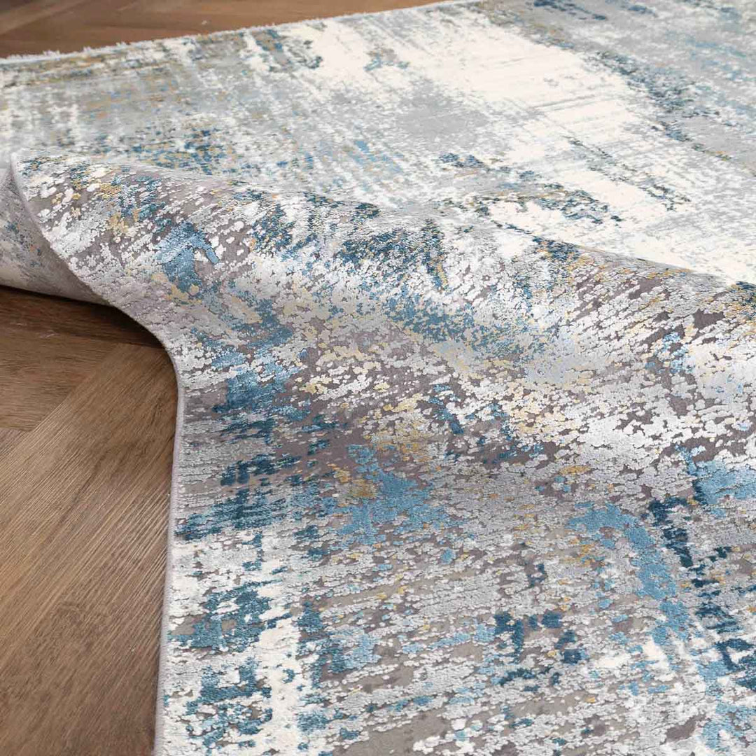 שטיח נול פרמיום 10 אפור/טורקיז | Nool Premium