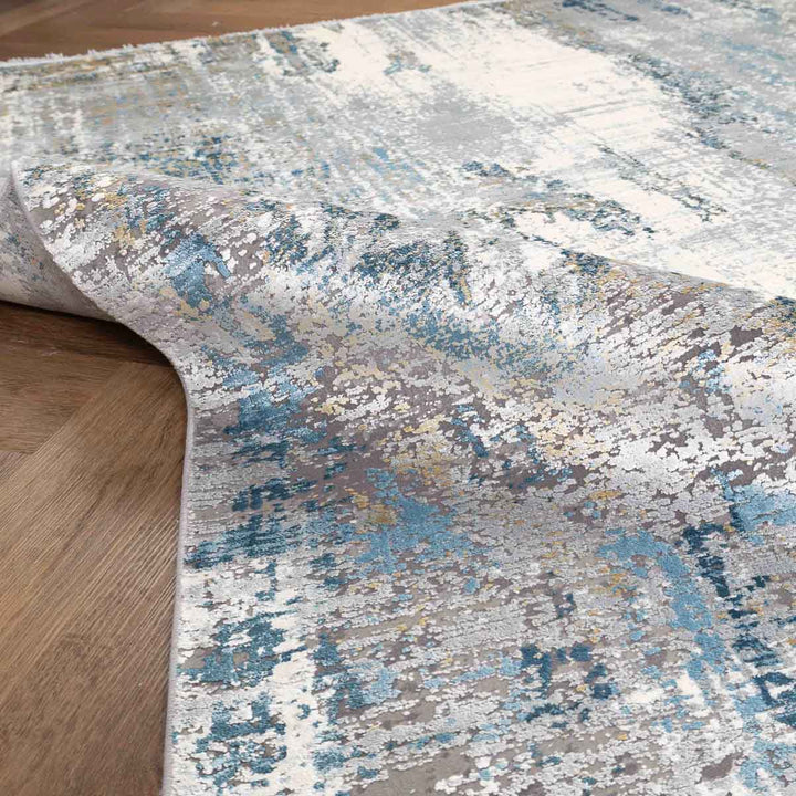 שטיח נול פרמיום 10 אפור/טורקיז | Nool Premium