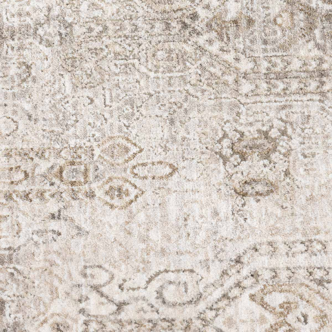 שטיח הריטאז' 10 אפור/בז' עגול | Heritage