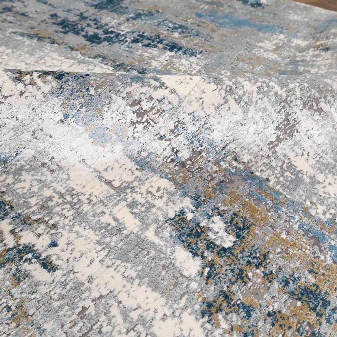 שטיח נול פרמיום 10 אפור/טורקיז | Nool Premium