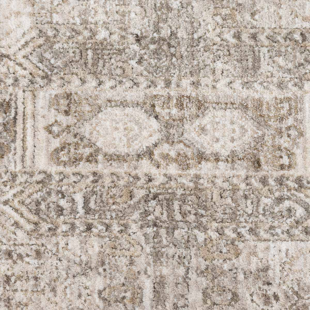 שטיח הריטאז' 10 אפור/בז' עגול | Heritage