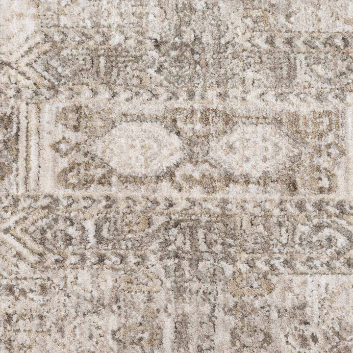 שטיח הריטאז' 10 אפור/בז' עגול | Heritage