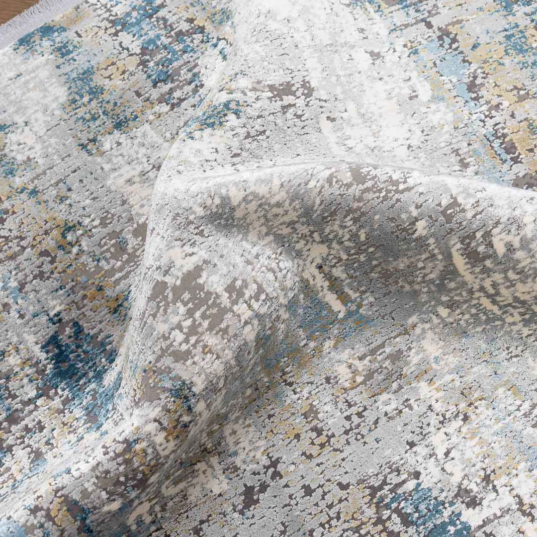 שטיח נול פרמיום 10 אפור/טורקיז | Nool Premium